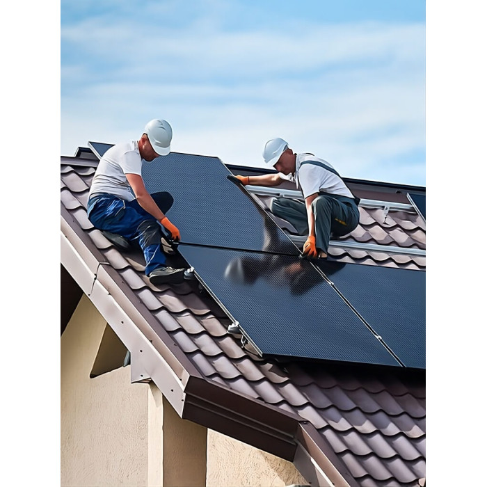 Солнечная панель TCL Solar 465W N-type Back Contact bifacial Full Black, стекло-стекло, КПД 23.8%, IP68, гарантия 25/30 лет