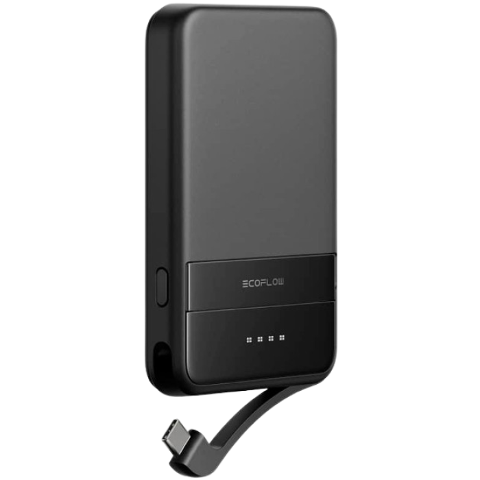 Повербанк EcoFLow RAPID Magnetic Power Bank 5000 Black — фото