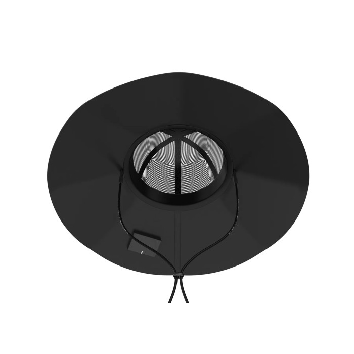 Сонячний капелюх EcoFlow Power Hat 12 Вт - Чорна М-L — фото