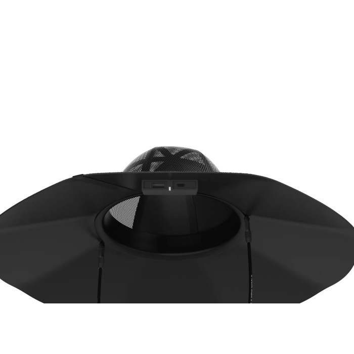Сонячний капелюх EcoFlow Power Hat 12 Вт - Чорна М-L — фото