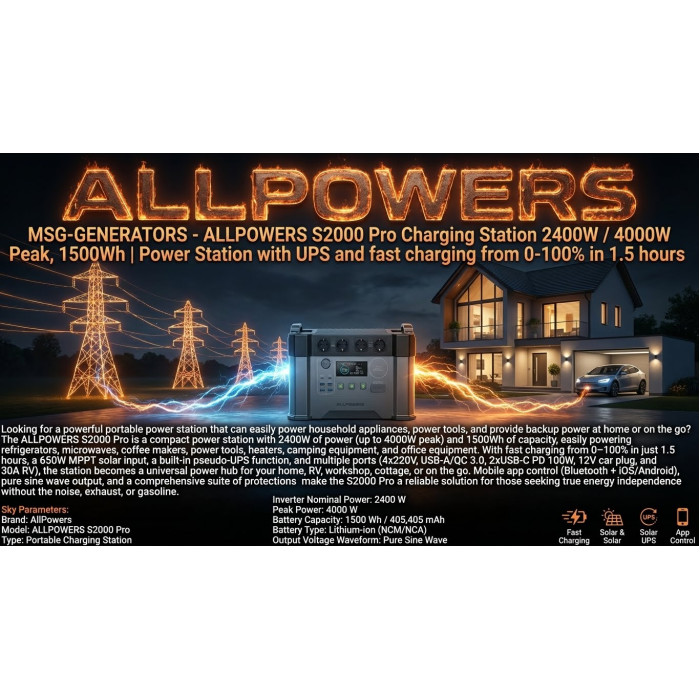 Домашняя зарядная станция DDFALLPOWER LiFePO4 1500Втч 2400/4000Вт, гарантия 12 мес.