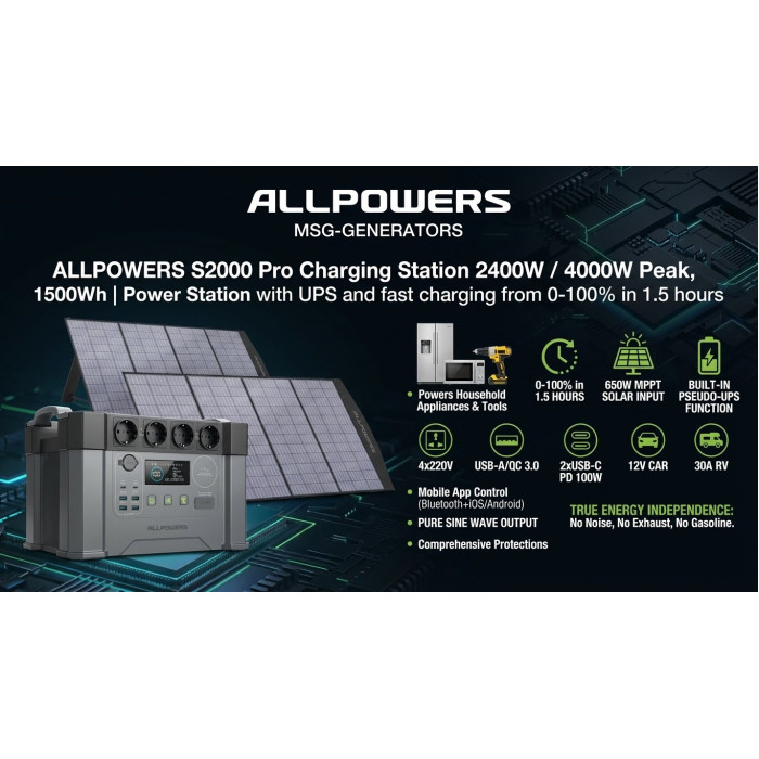 Домашняя зарядная станция DDFALLPOWER LiFePO4 1500Втч 2400/4000Вт, гарантия 12 мес.