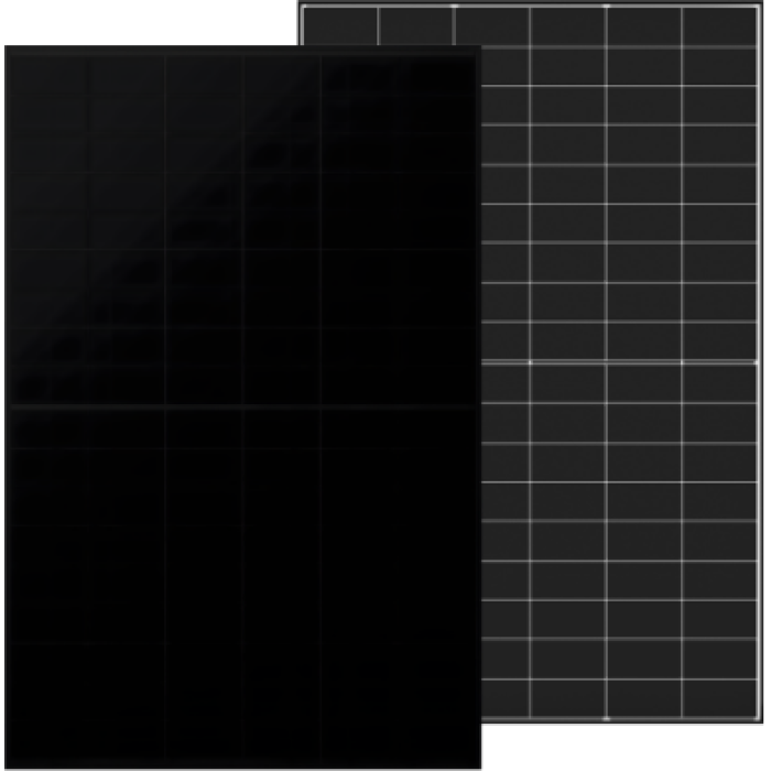 Солнечная панель TCL Solar 465W N-type Back Contact bifacial Full Black, стекло-стекло, КПД 23.8%, IP68, гарантия 25/30 лет